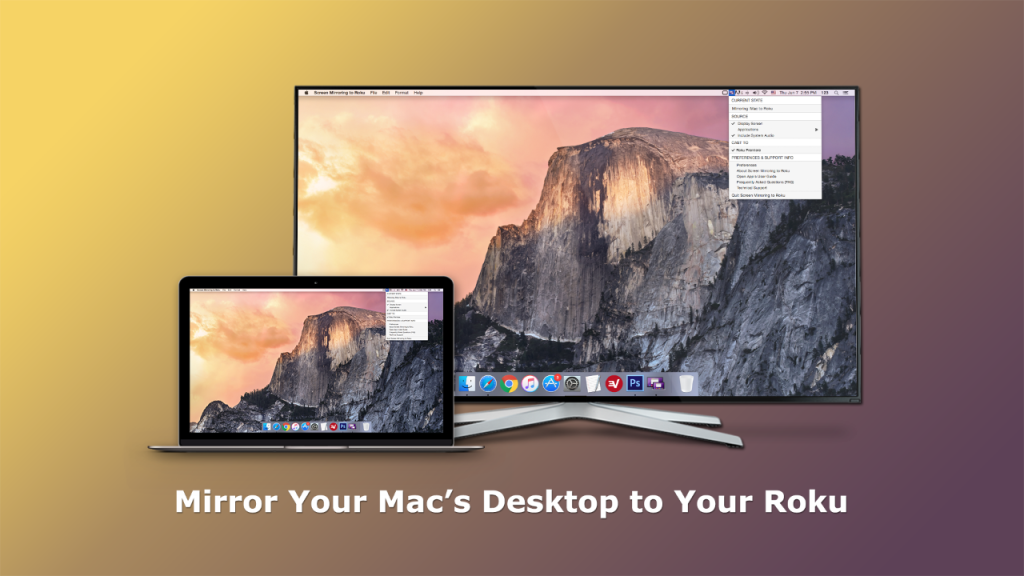 can you mirror roku with mac computer